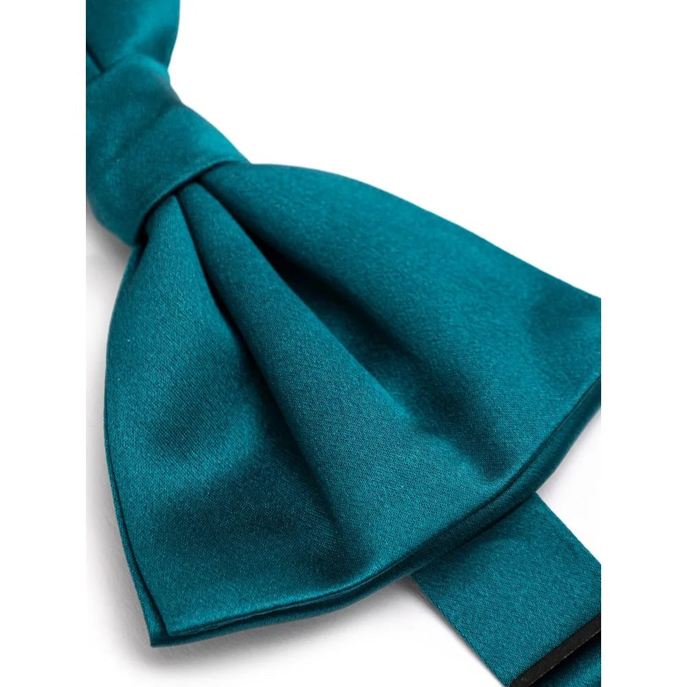 Dolce & Gabbana Green Silk Bowty - One Size - Neckties