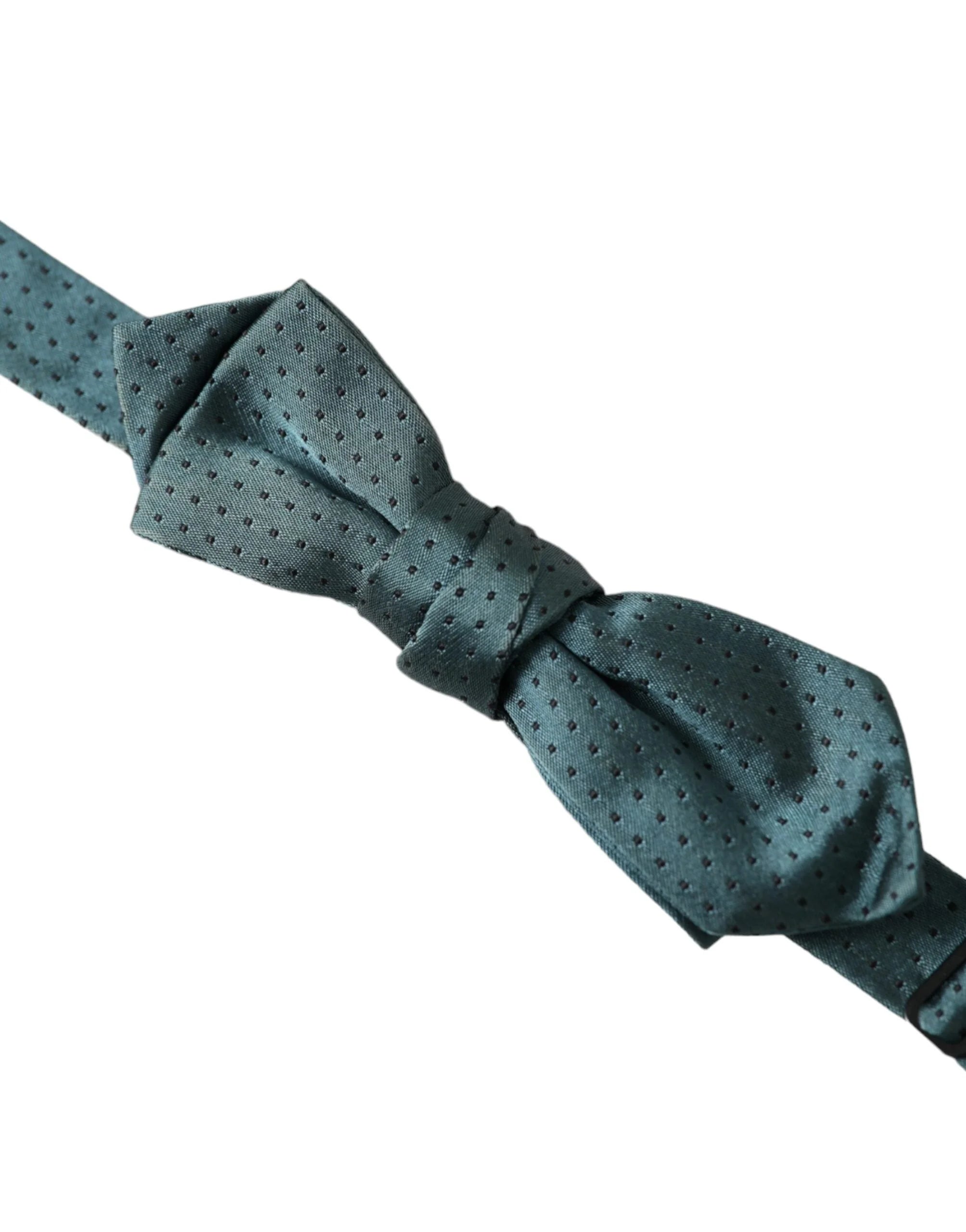 Dolce & Gabbana Green Silk Fantasy Adjustable Neck Men Papillon Bow Tie - Neckties