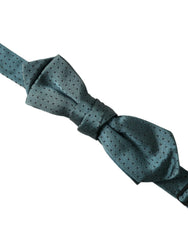 Dolce & Gabbana Green Silk Fantasy Adjustable Neck Men Papillon Bow Tie - Neckties