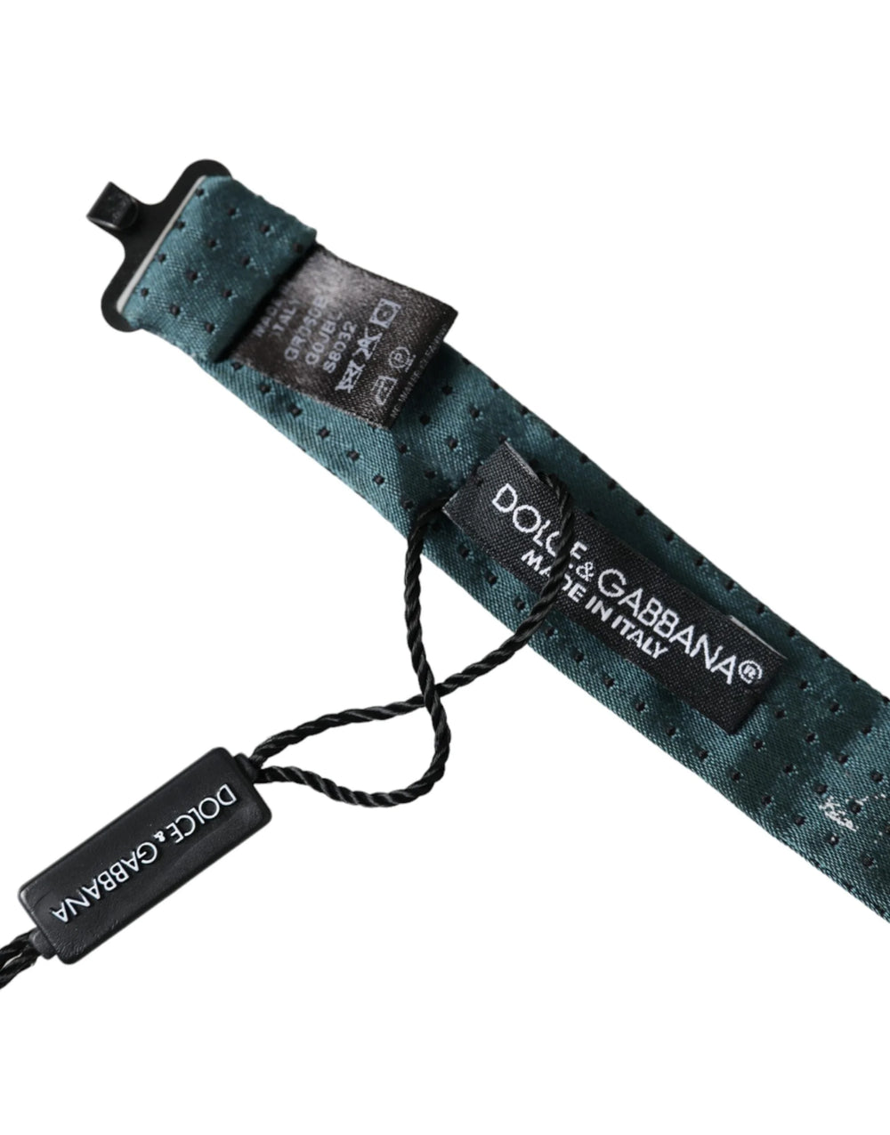 Dolce & Gabbana Green Silk Fantasy Adjustable Neck Men Papillon Bow Tie - Neckties