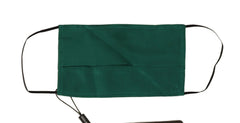 Dolce & Gabbana Green Silk Pleated Elastic Ear Strap Face Mask - Fashion Face Masks