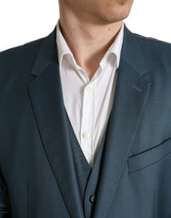 Dolce & Gabbana Green Single Breasted 2 Piece MARTINI Suit - IT56 | XL - Sport Jackets