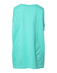 Dolce & Gabbana Green Sleeveless Logo Round Neck T-shirt - IT52 | XL - Tank Tops