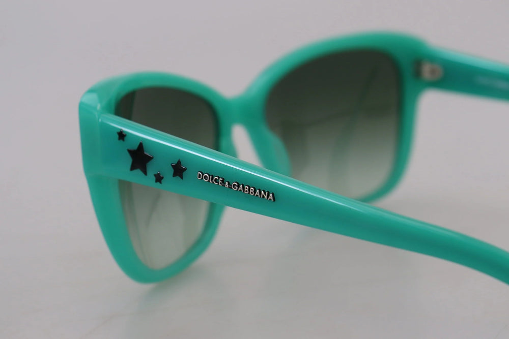 Dolce & Gabbana Green Stars Acetate Square Shades DG4124 Sunglasses - Sunglasses