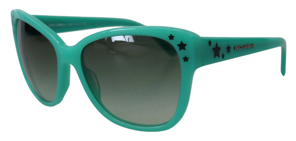 Dolce & Gabbana Green Stars Acetate Square Shades DG4124 Sunglasses - Sunglasses