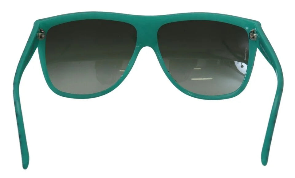 Dolce & Gabbana Green Stars Acetate Square Shades Sunglasses - Sunglasses