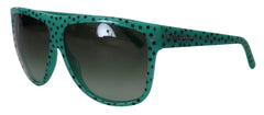 Dolce & Gabbana Green Stars Acetate Square Shades Sunglasses - Sunglasses