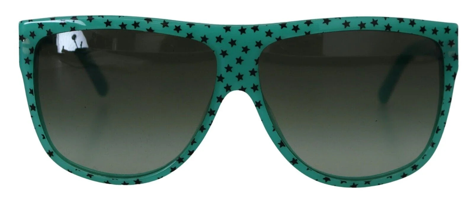 Dolce & Gabbana Green Stars Acetate Square Shades Sunglasses - Sunglasses