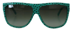 Dolce & Gabbana Green Stars Acetate Square Shades Sunglasses - Sunglasses