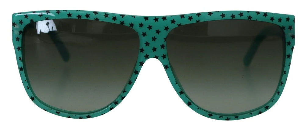 Dolce & Gabbana Green Stars Acetate Square Shades Sunglasses - Sunglasses