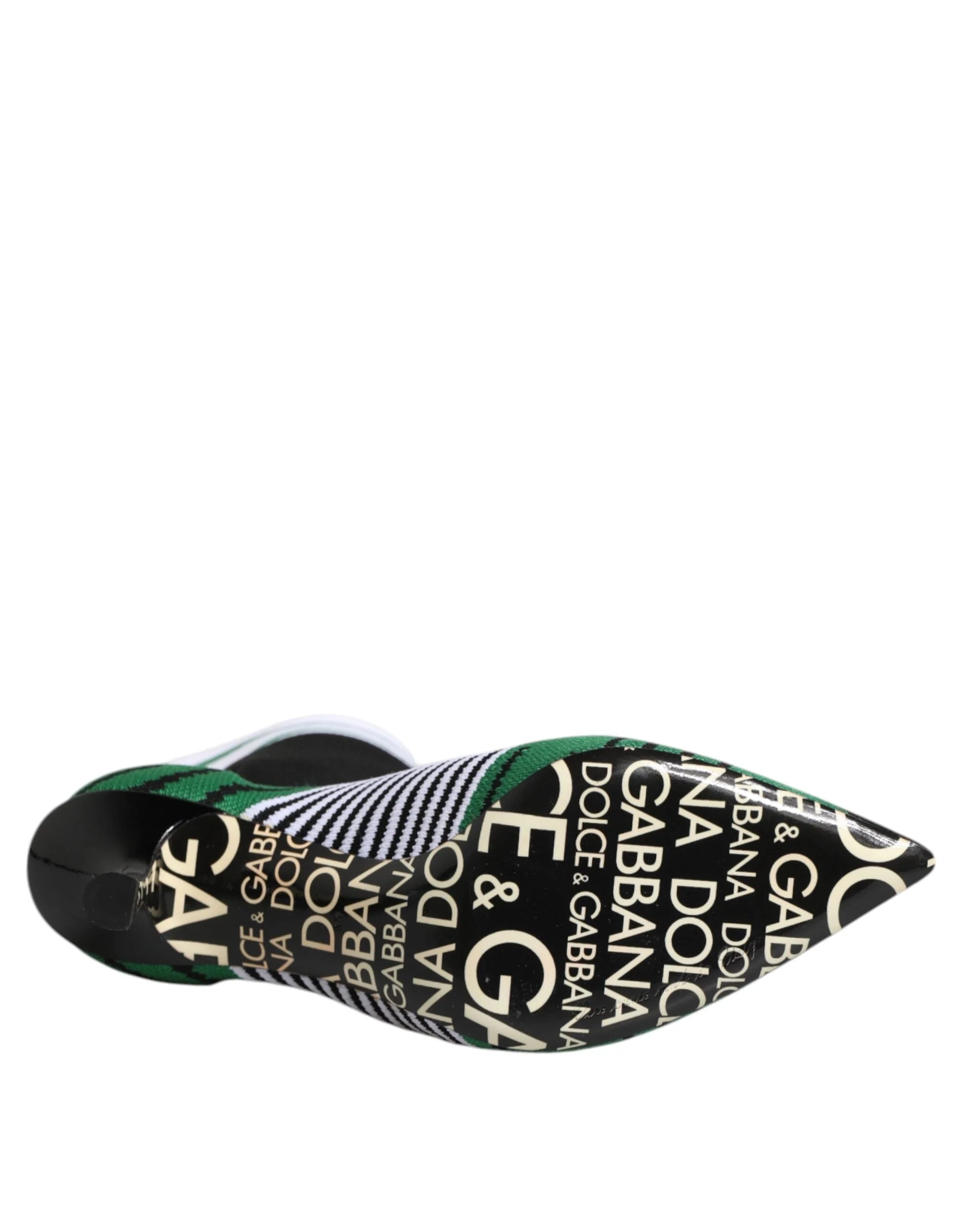 Dolce & Gabbana Green Stretch Sock Style Ankle Boots Shoes - Boots