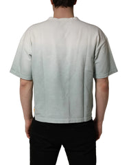 Dolce & Gabbana Green Tie-Dye Graphic Print Cotton Crewneck T-shirt - IT44 | XS