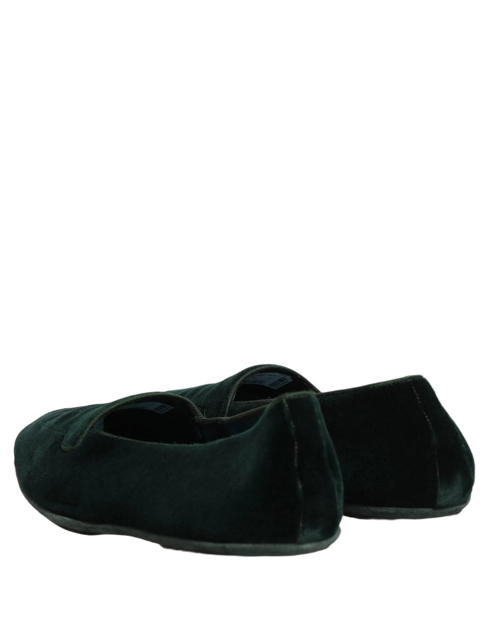 Dolce & Gabbana Green Velvet Slip On Men Flats Loafers Shoes - EU44/US11