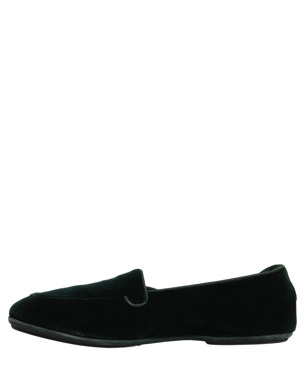 Dolce & Gabbana Green Velvet Slip On Men Flats Loafers Shoes - EU44/US11