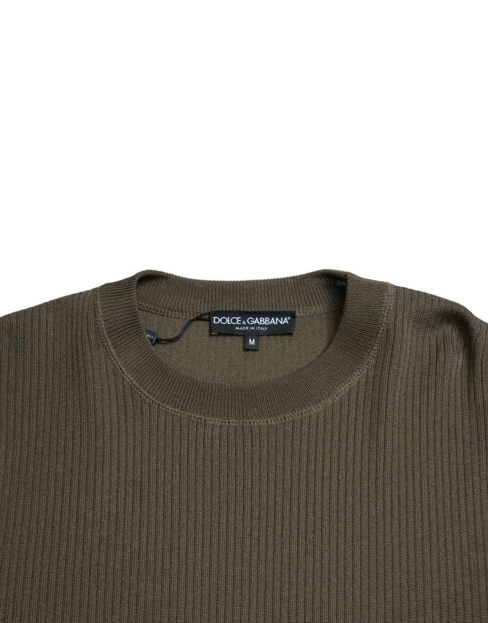 Dolce & Gabbana Green Viscose Crew Neck Men Pullover Sweater - IT48 | M