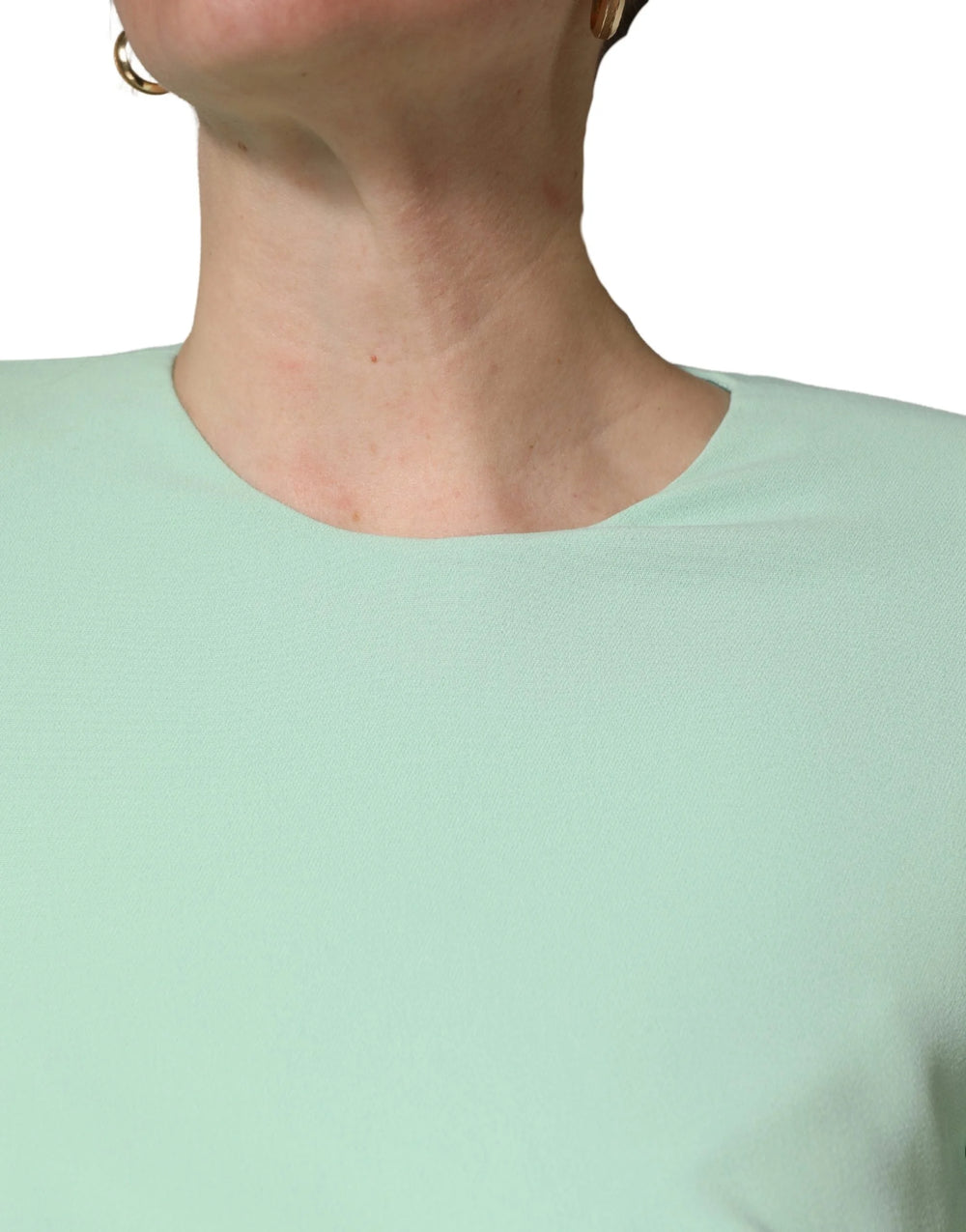 Dolce & Gabbana Green Viscose Long Sleeves Long Gown Dress - IT40|S