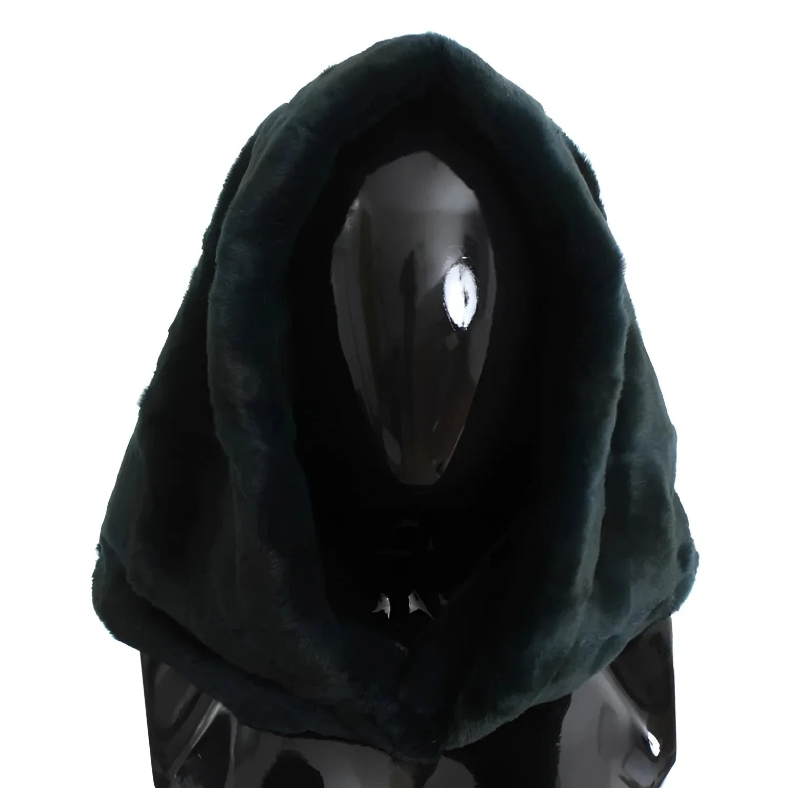 Dolce & Gabbana Green Weasel Fur Crochet Hood Scarf Hat - Scarves & Shawls