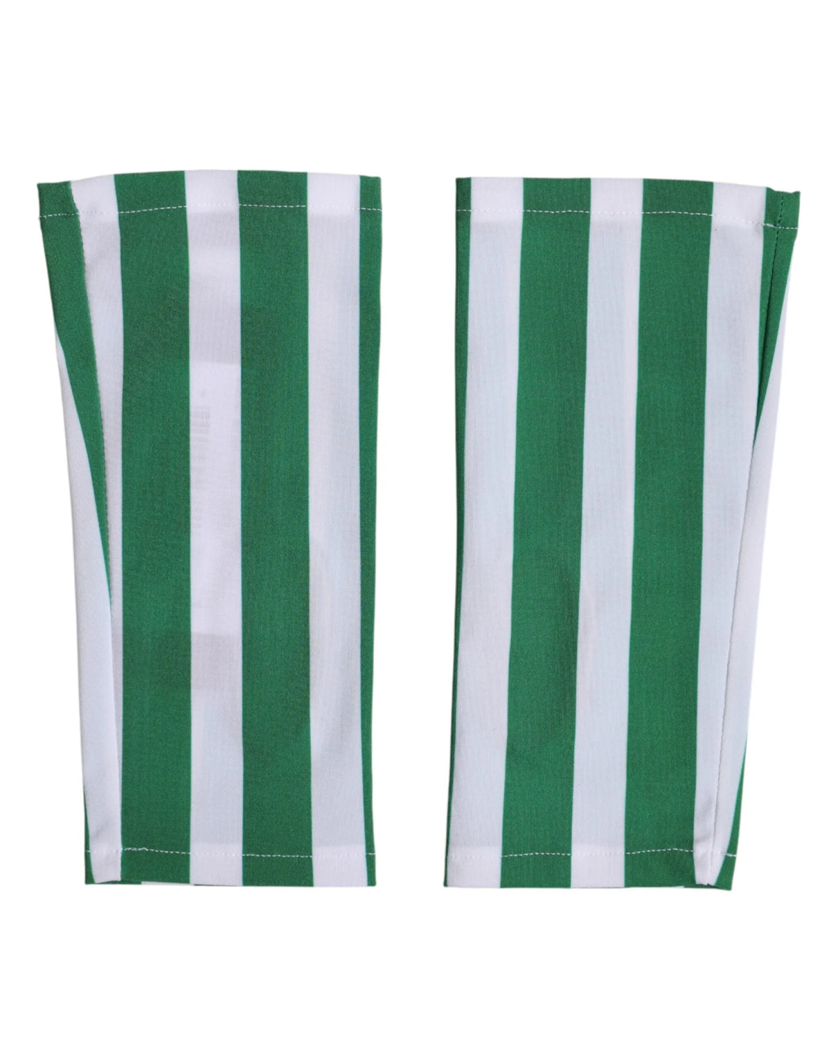 Dolce & Gabbana Green White Nylon Fingerless Wrist Length Gloves - 7|S