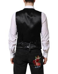 Dolce & Gabbana Green Wool Dress Formal Men Waistcoat Vest - IT48 | M - Vests