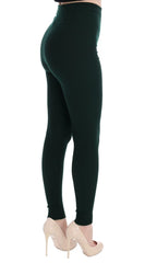 Dolce & Gabbana Green Wool Stretch Tights - IT40|S - Leggings