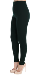 Dolce & Gabbana Green Wool Stretch Tights - IT40|S - Leggings