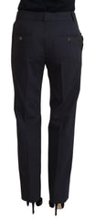 Dolce & Gabbana Grey Women Formal Tapered Pants - IT40|S - Trousers