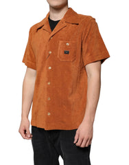 Dolce & Gabbana Hazel Cotton Velvet Button Down Collared Shirt - Shirts