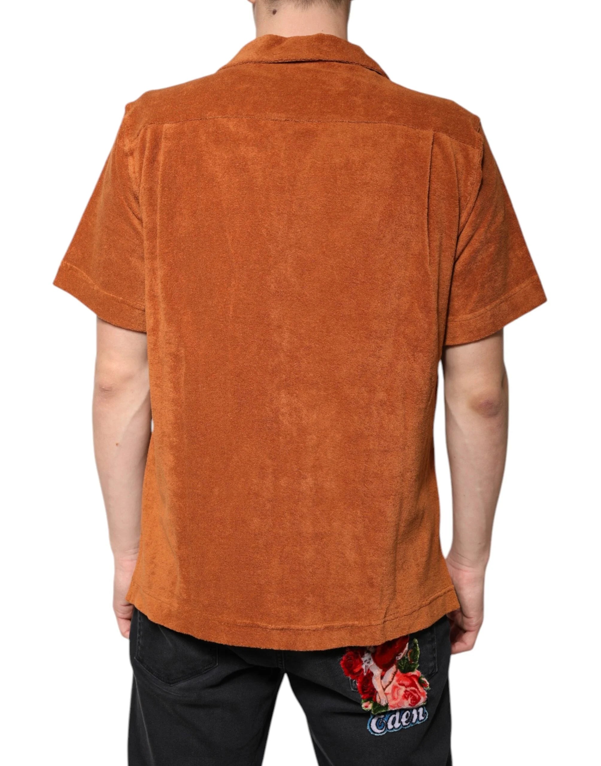 Dolce & Gabbana Hazel Cotton Velvet Button Down Collared Shirt - Shirts