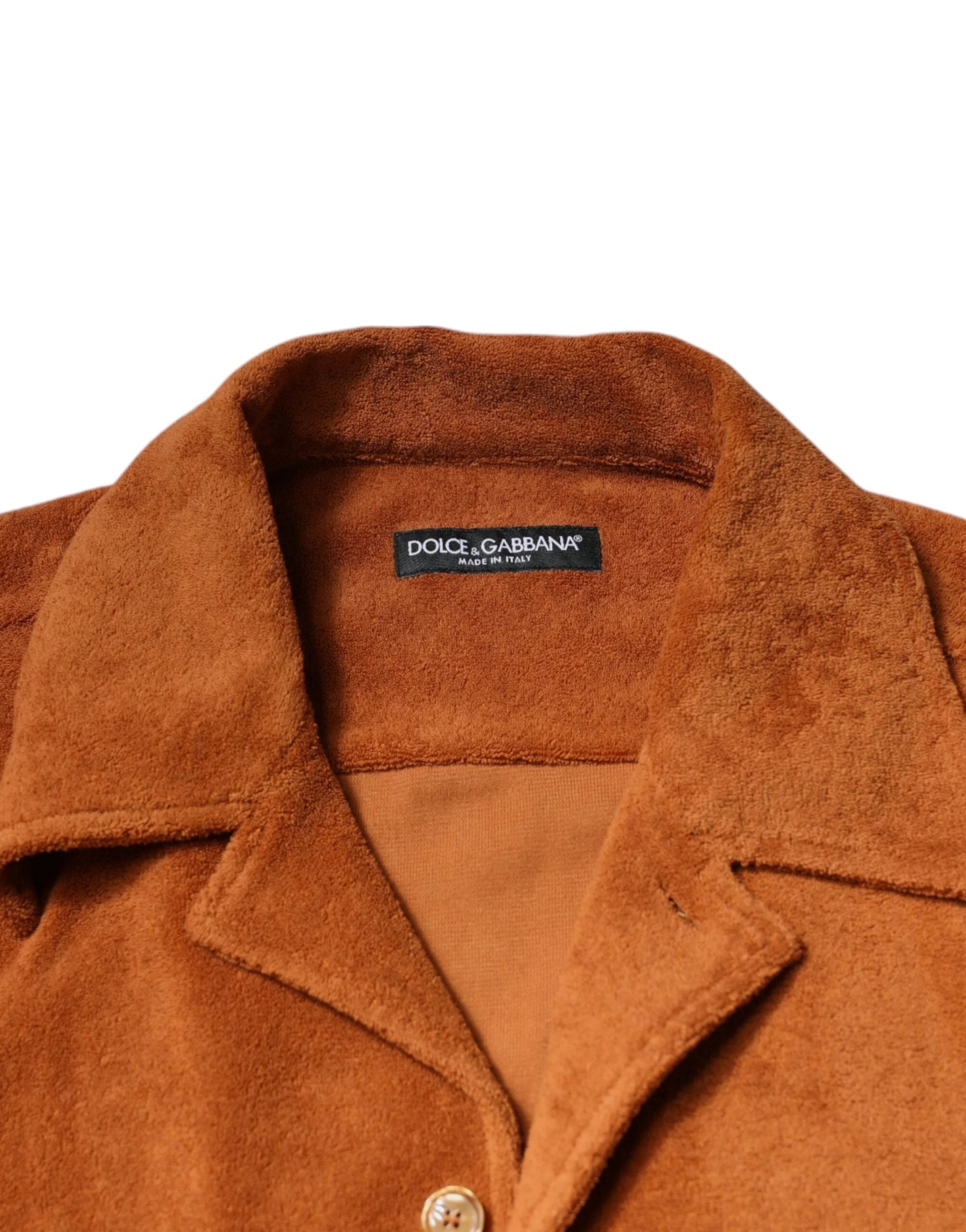 Dolce & Gabbana Hazel Cotton Velvet Button Down Collared Shirt - Shirts