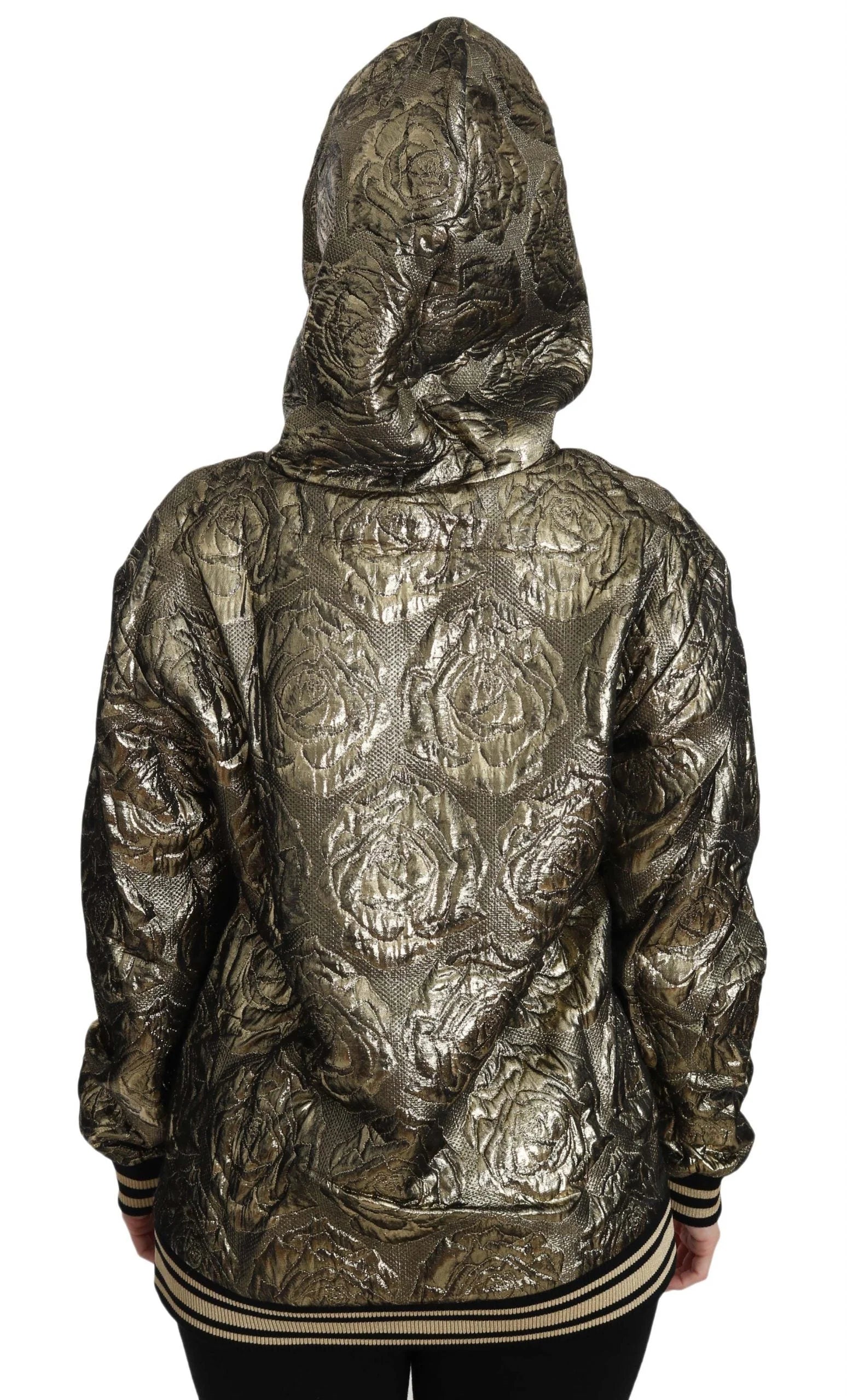 Dolce & Gabbana Im The Queen Jaquard Gold Sweatshirt Hoodie - Hoodies