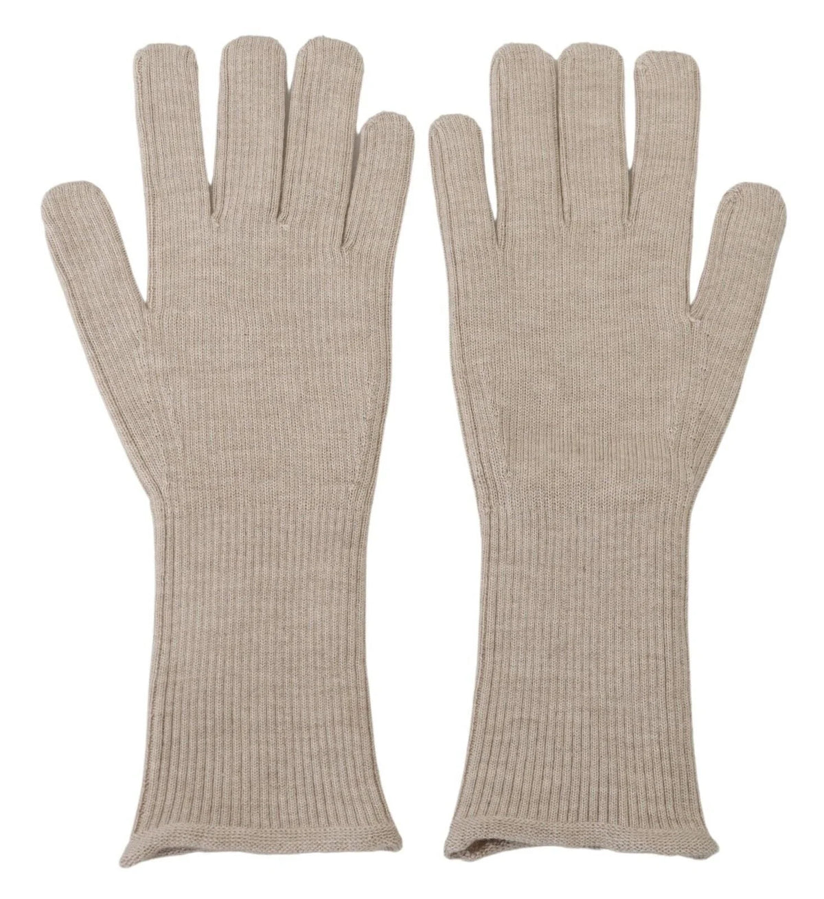 Dolce & Gabbana Ivory Cashmere Silk Hands Mitten Mens Gloves - 9|M - Gloves & Mittens