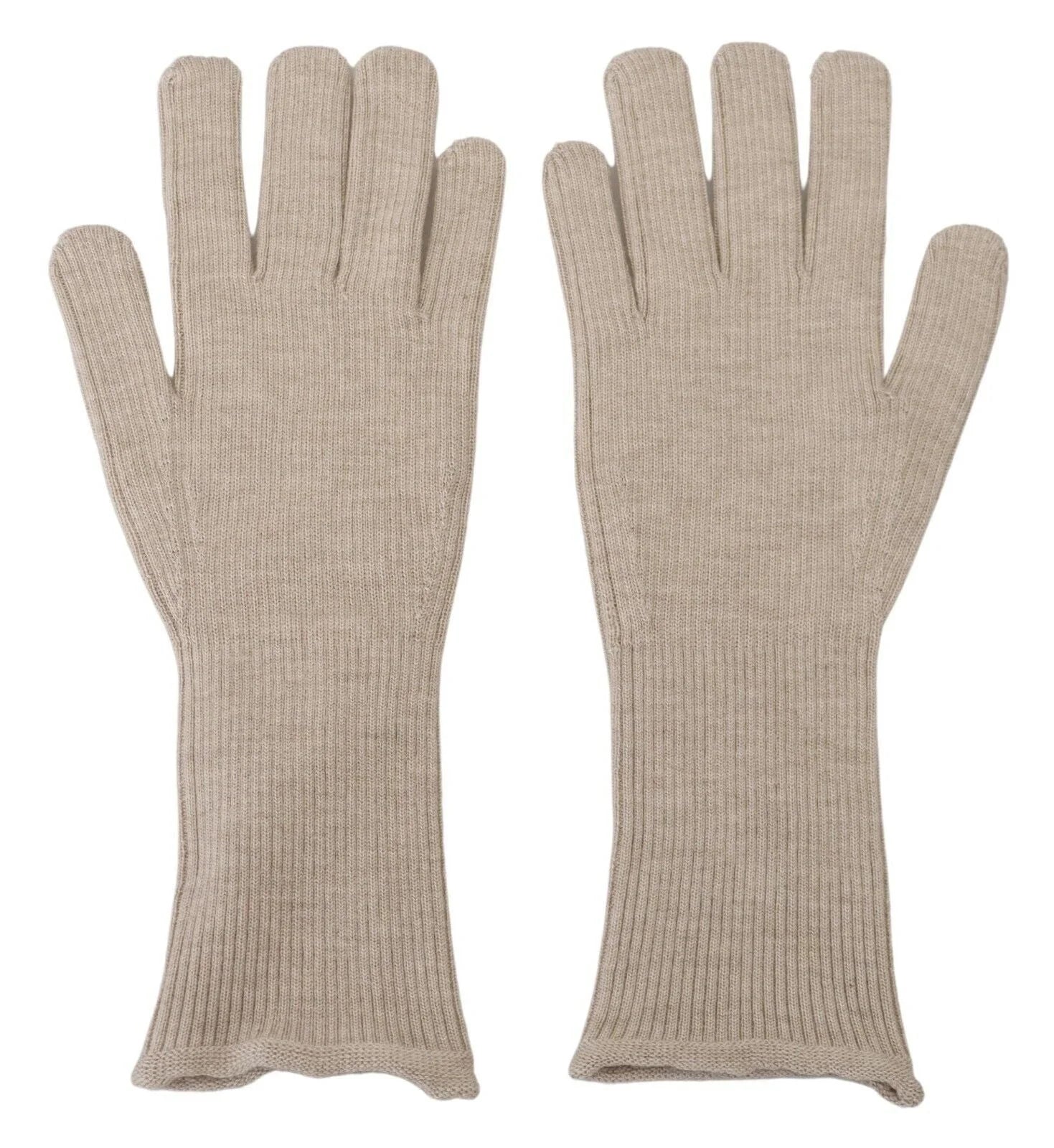 Dolce & Gabbana Ivory Cashmere Silk Hands Mitten Mens Gloves - 9|M - Gloves & Mittens