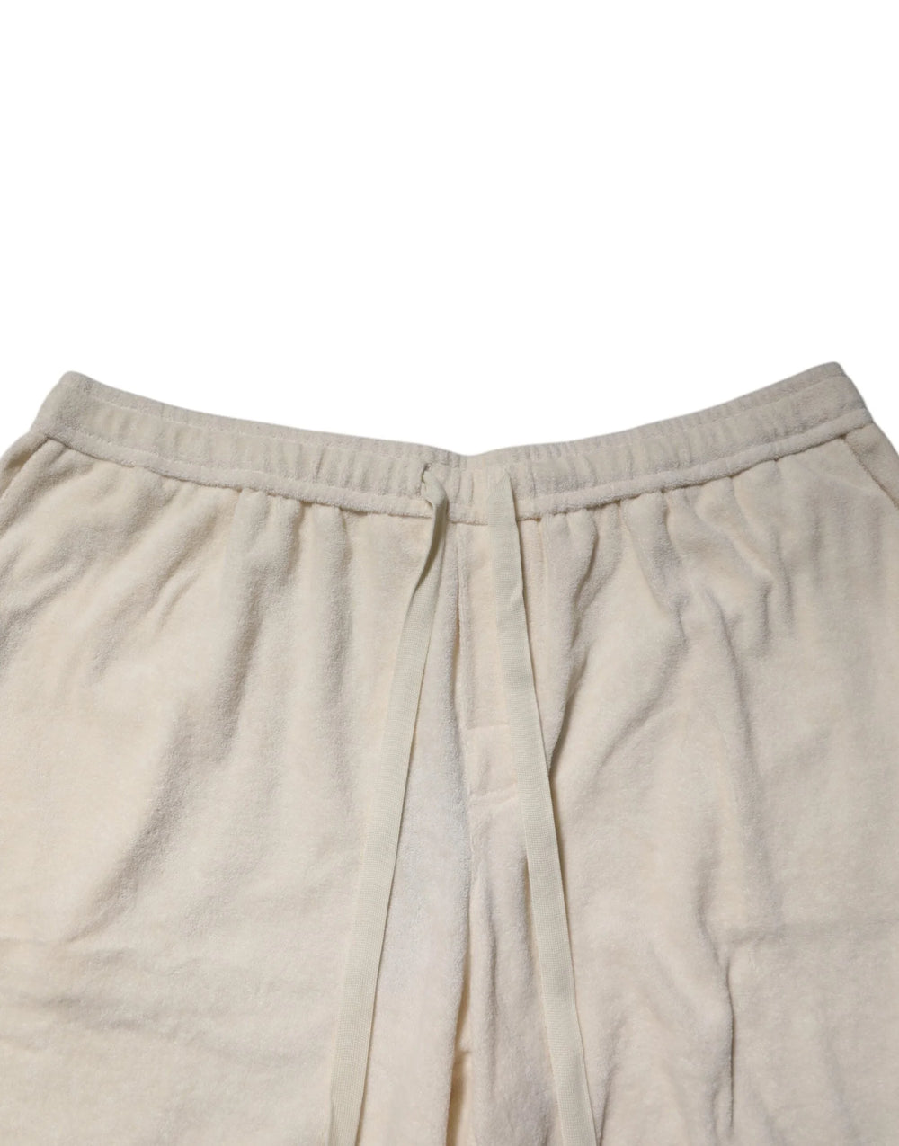 Dolce & Gabbana Ivory Cotton Men Bermuda Sweatshorts Shorts - IT60 | 3XL - Bermudas