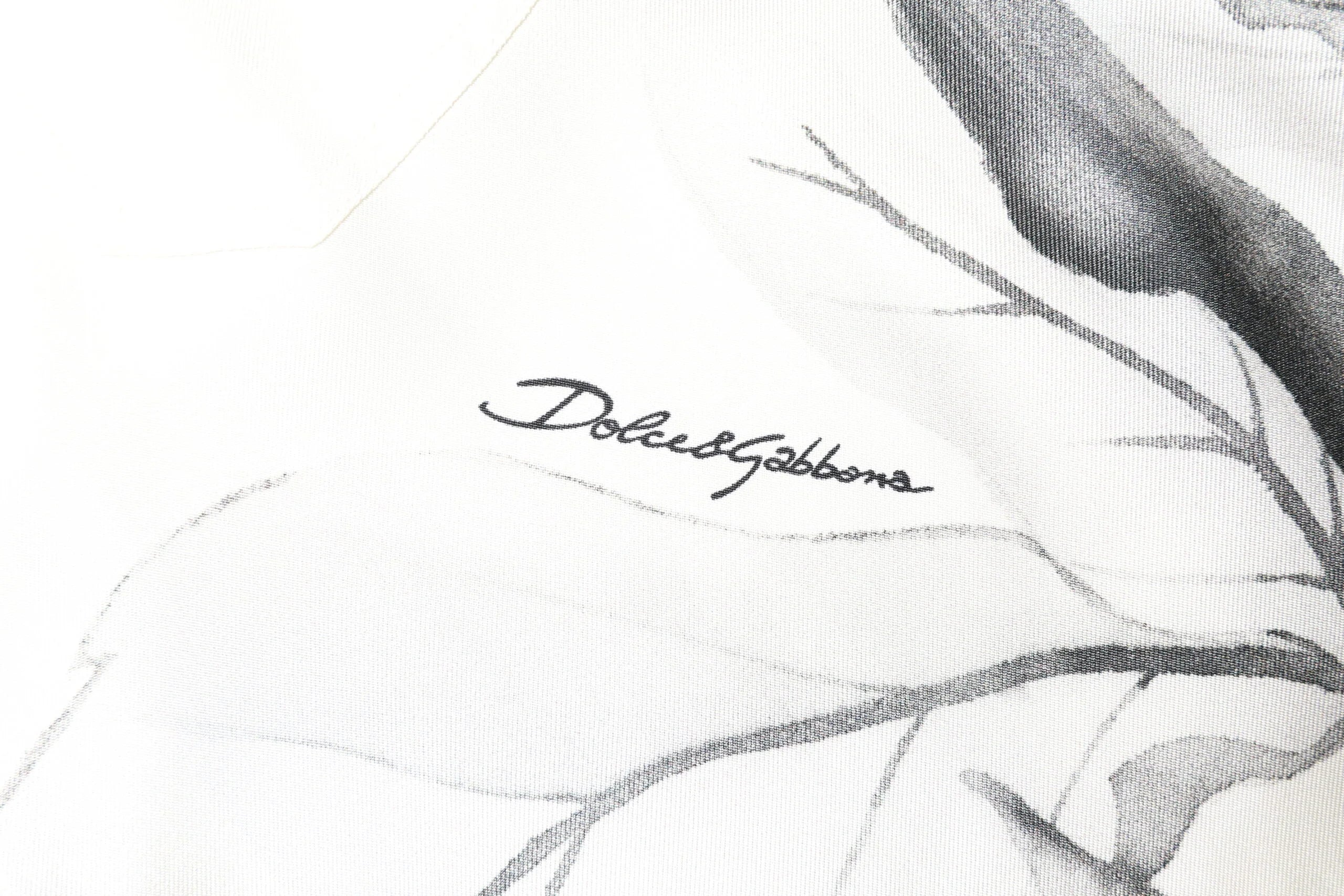 Dolce & Gabbana Ivory Silk Long Sleeves Men Casual Shirt - IT40 | M - Shirts