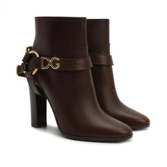 Dolce & Gabbana Leather Ankle Boots - EU37.5/US7.5