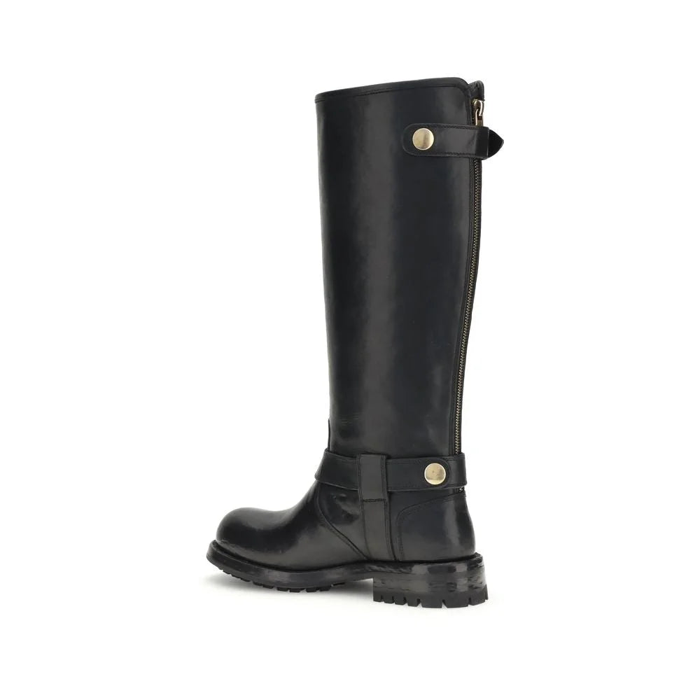 Dolce & Gabbana Leather Biker - Boots