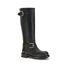 Dolce & Gabbana Leather Biker - Boots