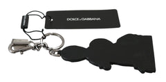 Dolce & Gabbana Leather Dominico Stefano #DGFAMILY Logo Badge Keychain - Keychains