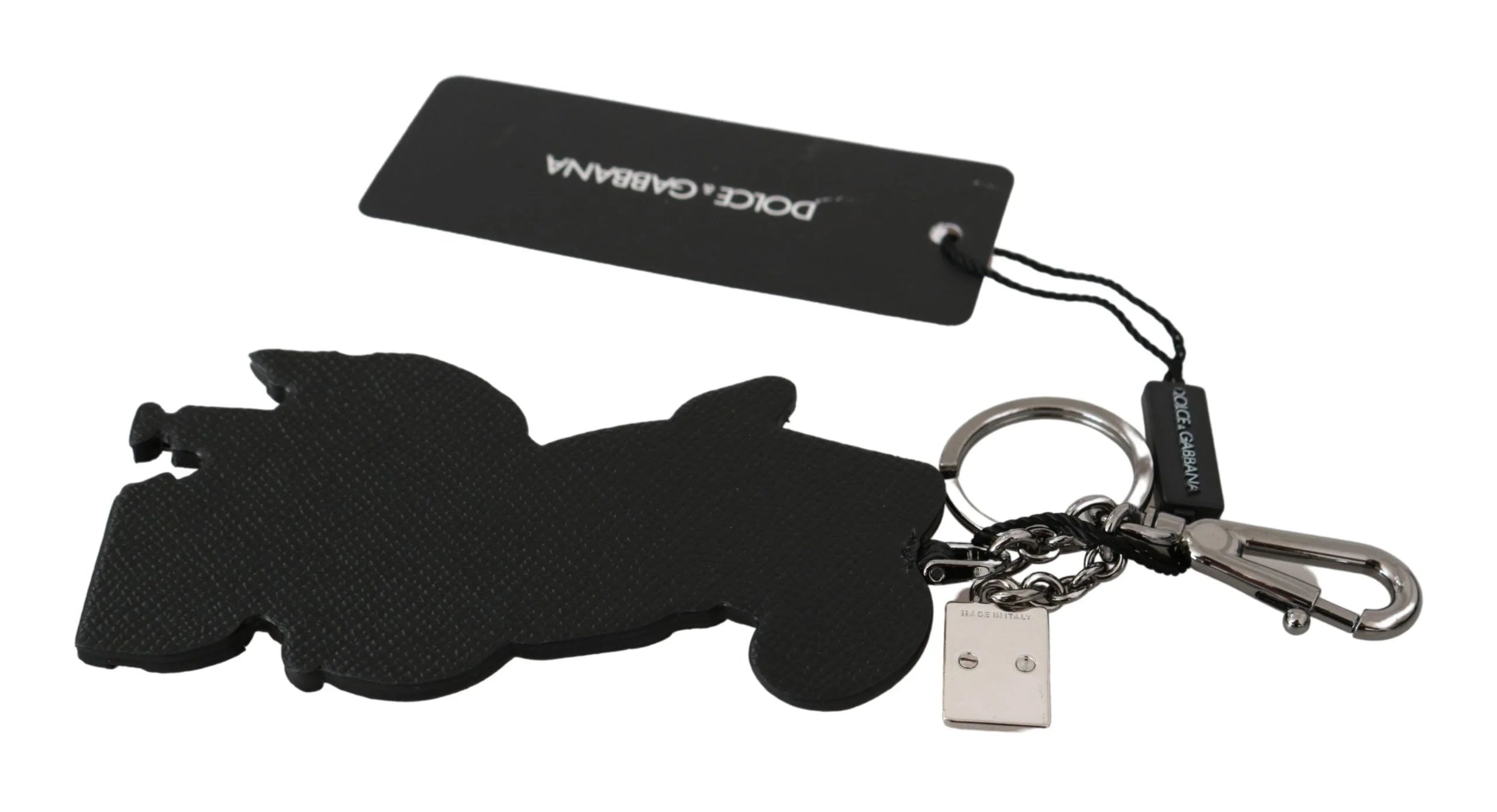 Dolce & Gabbana Leather Dominico Stefano SICILY WESTERN Badge Keychain - Keychains