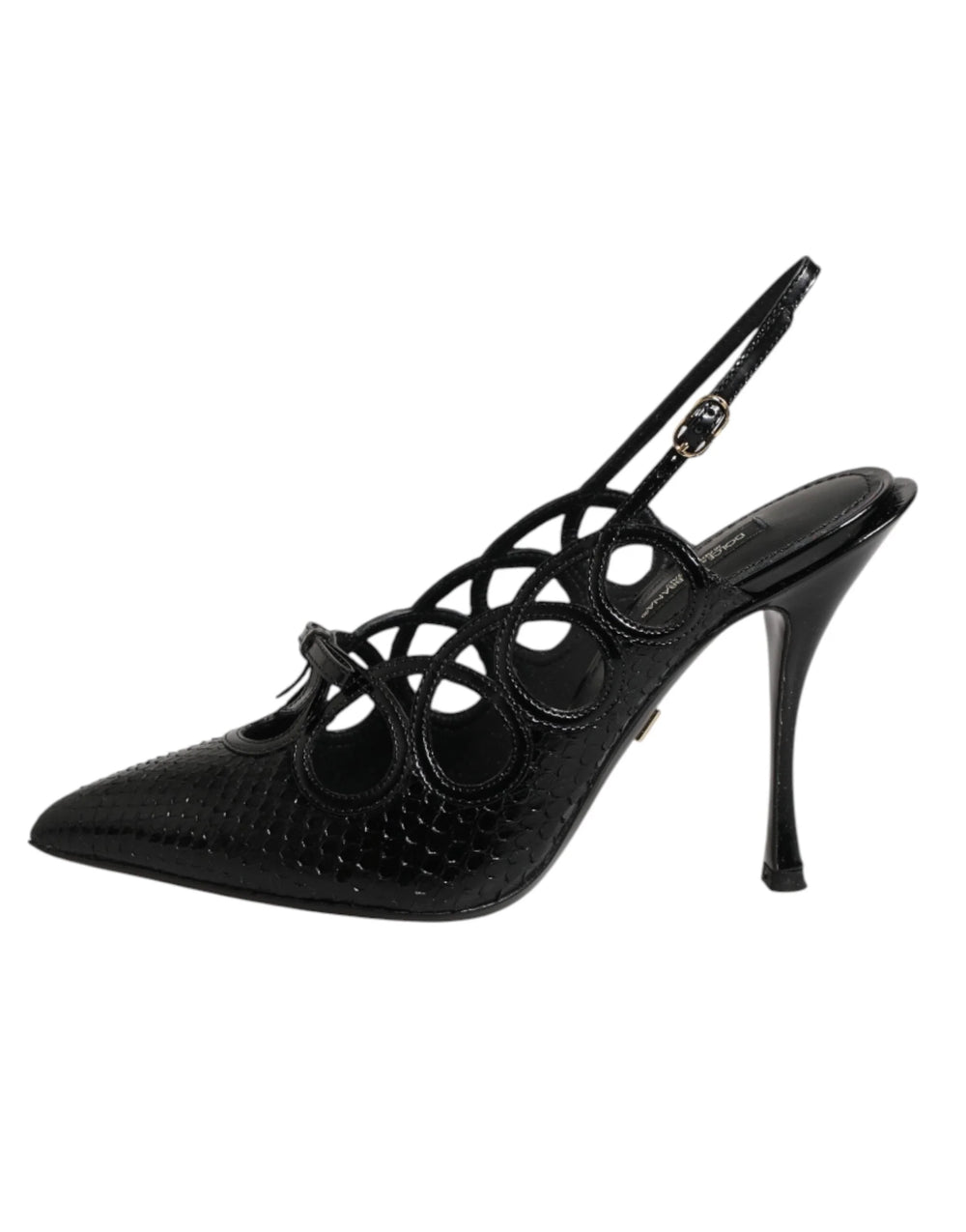 Dolce & Gabbana Leather High Heels Slingback Shoes - EU36.5/US6