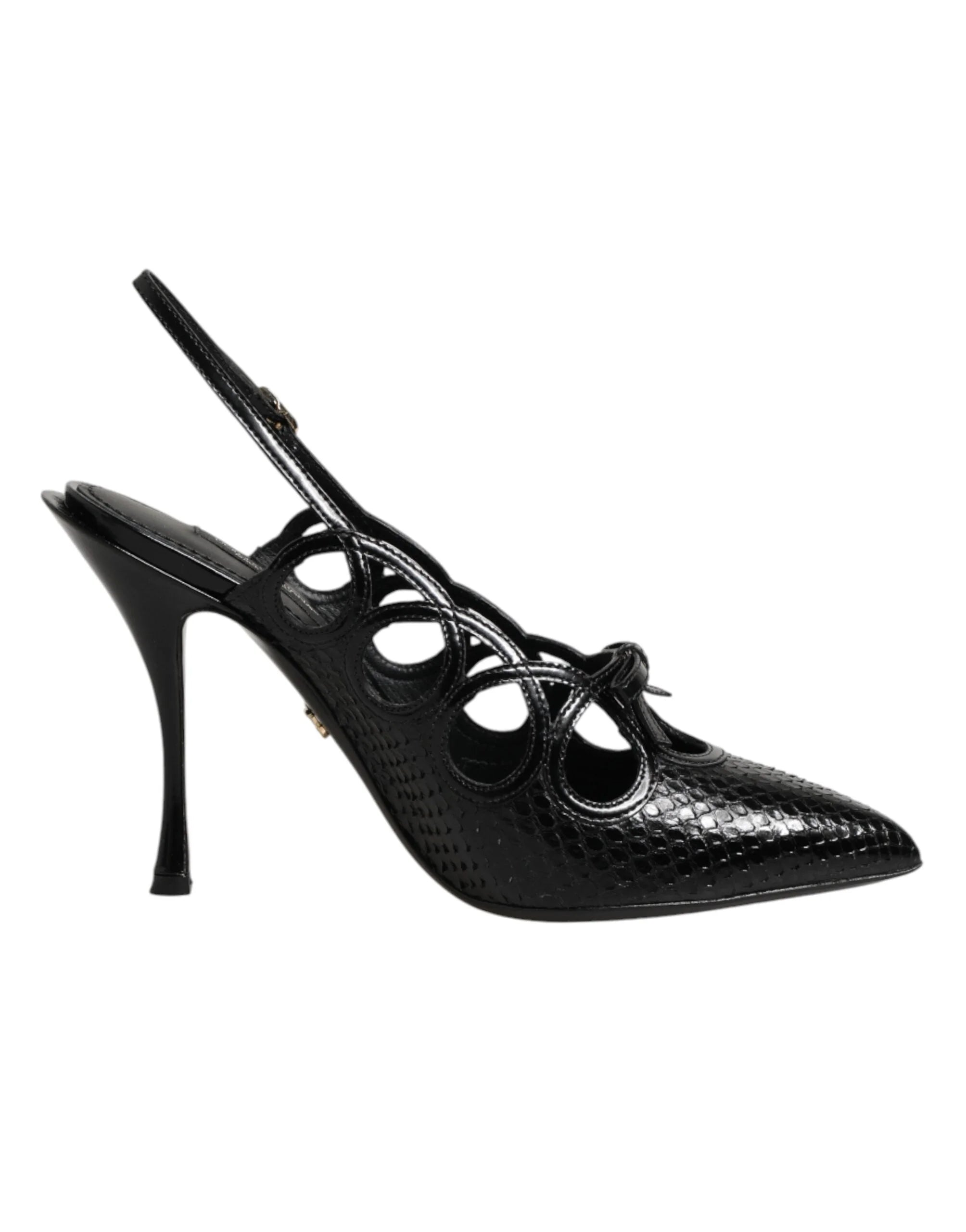 Dolce & Gabbana Leather High Heels Slingback Shoes - EU36.5/US6