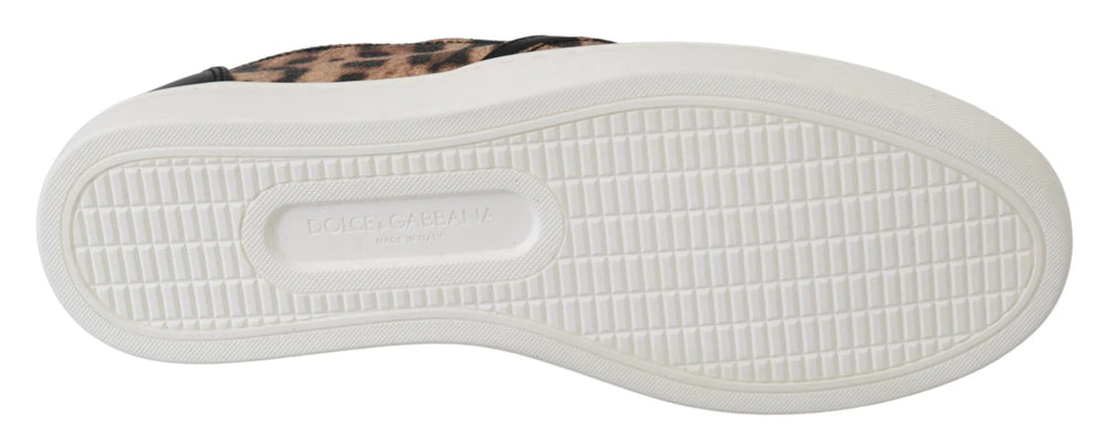Dolce & Gabbana Leather Leopard #dgfamily Loafers Shoes - EU35.5/US5 - Flats