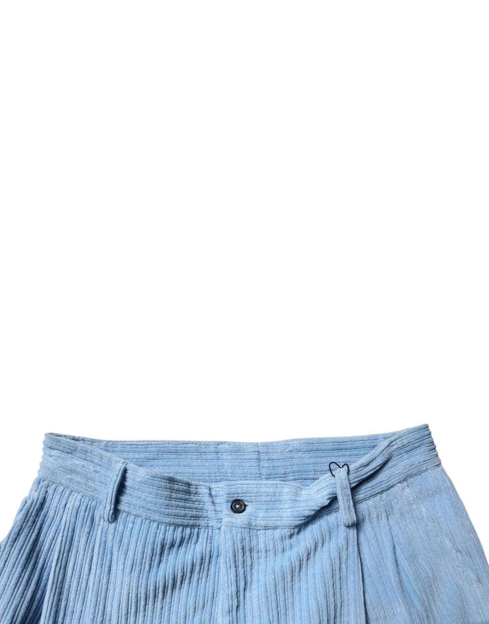 Dolce & Gabbana Light Blue Corduroy Cotton Skinny Denim Jeans - IT50 | L - Jeans