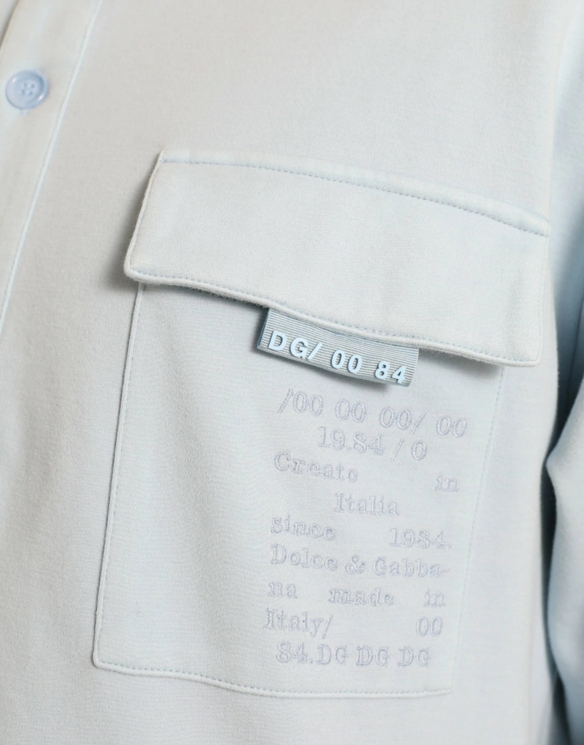 Dolce & Gabbana Light Blue Cotton Buttoned Pullover Sweater - IT48 | M - Sweaters