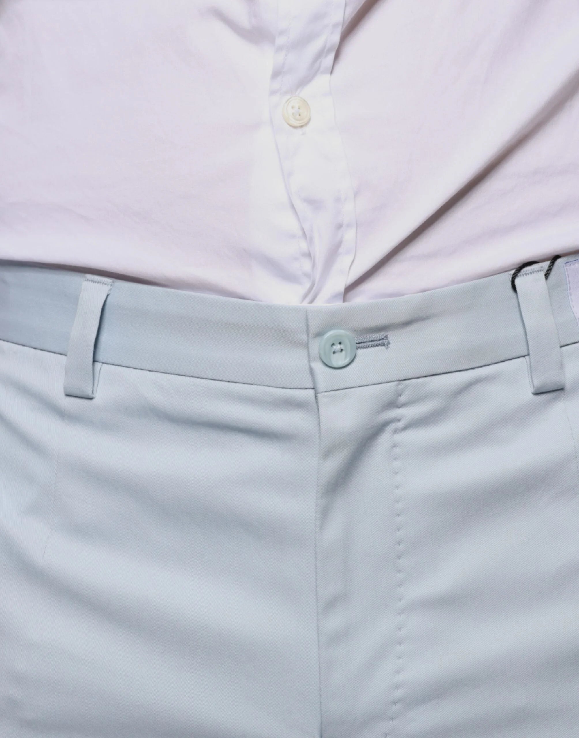 Dolce & Gabbana Light Blue Cotton Dress Pants - IT48 | M - Trousers