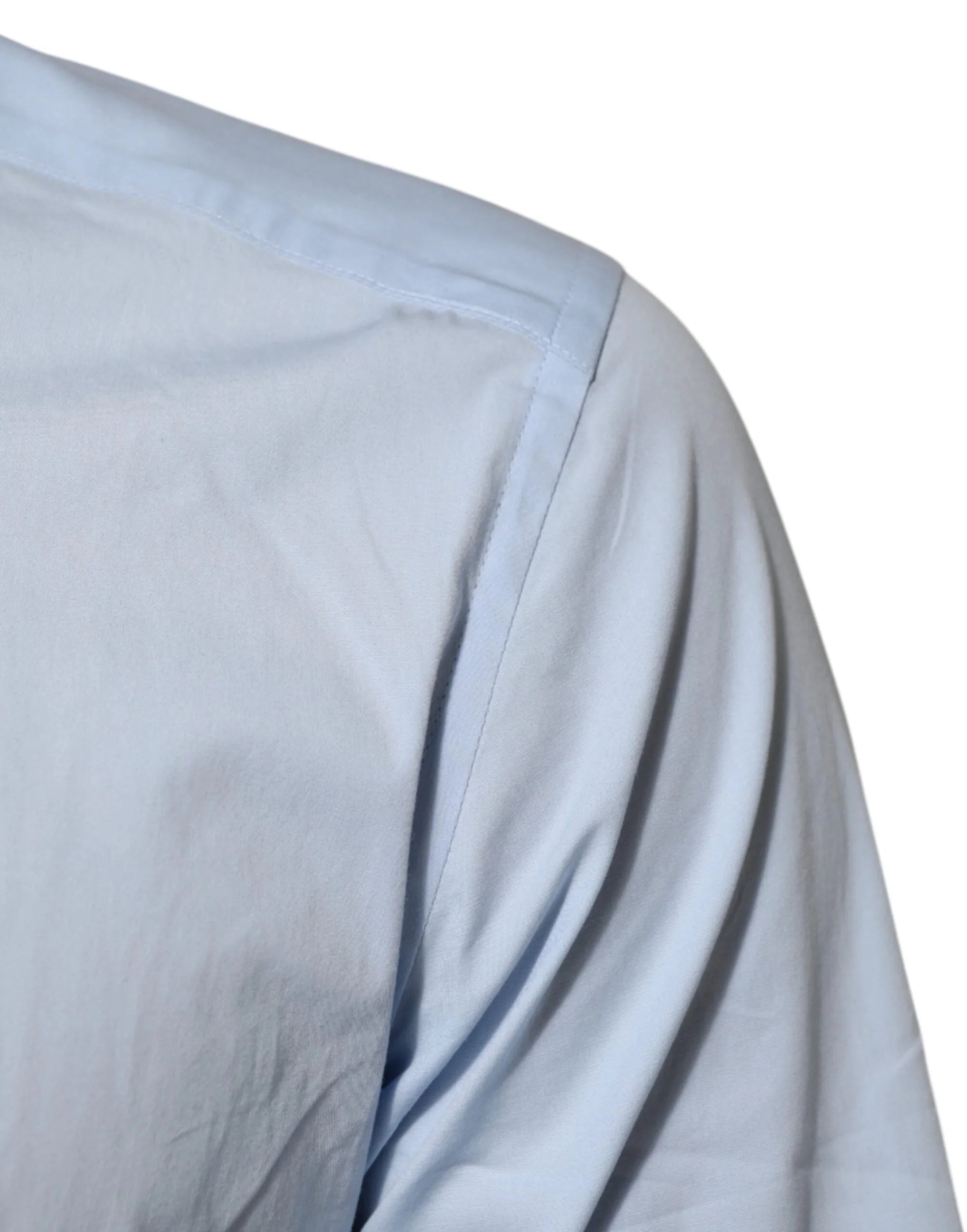 Dolce & Gabbana Light Blue Cotton GOLD Formal Men Dress Shirt - IT39 | S - Shirts