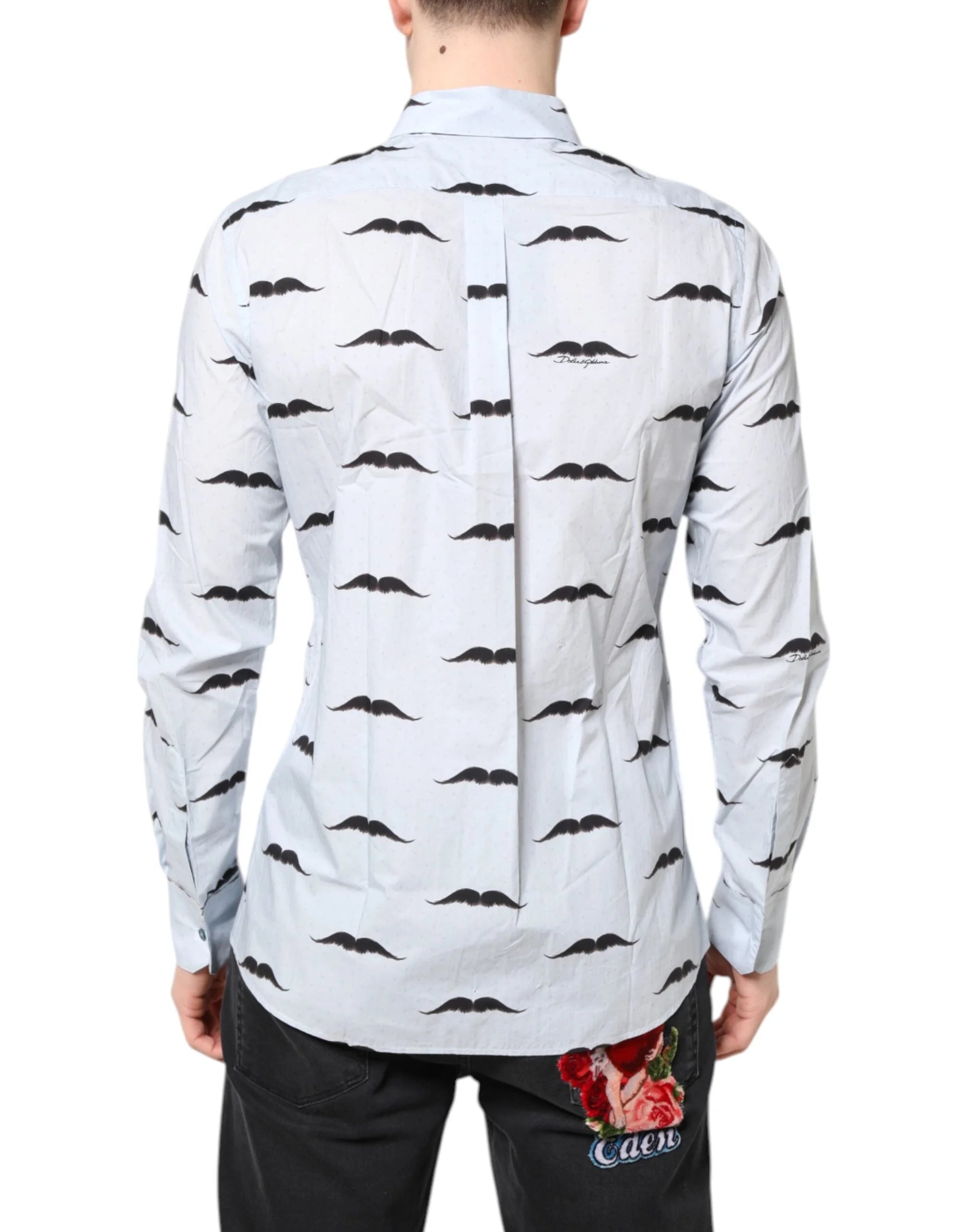 Dolce & Gabbana Light Blue Cotton MARTINI Formal Dress Shirt - Shirts