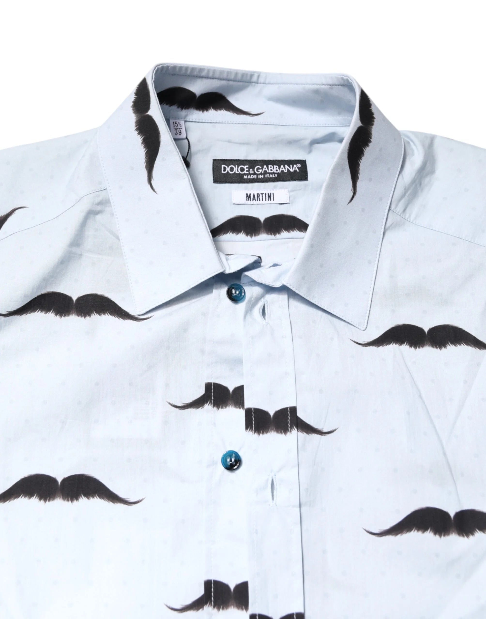 Dolce & Gabbana Light Blue Cotton MARTINI Formal Dress Shirt - Shirts