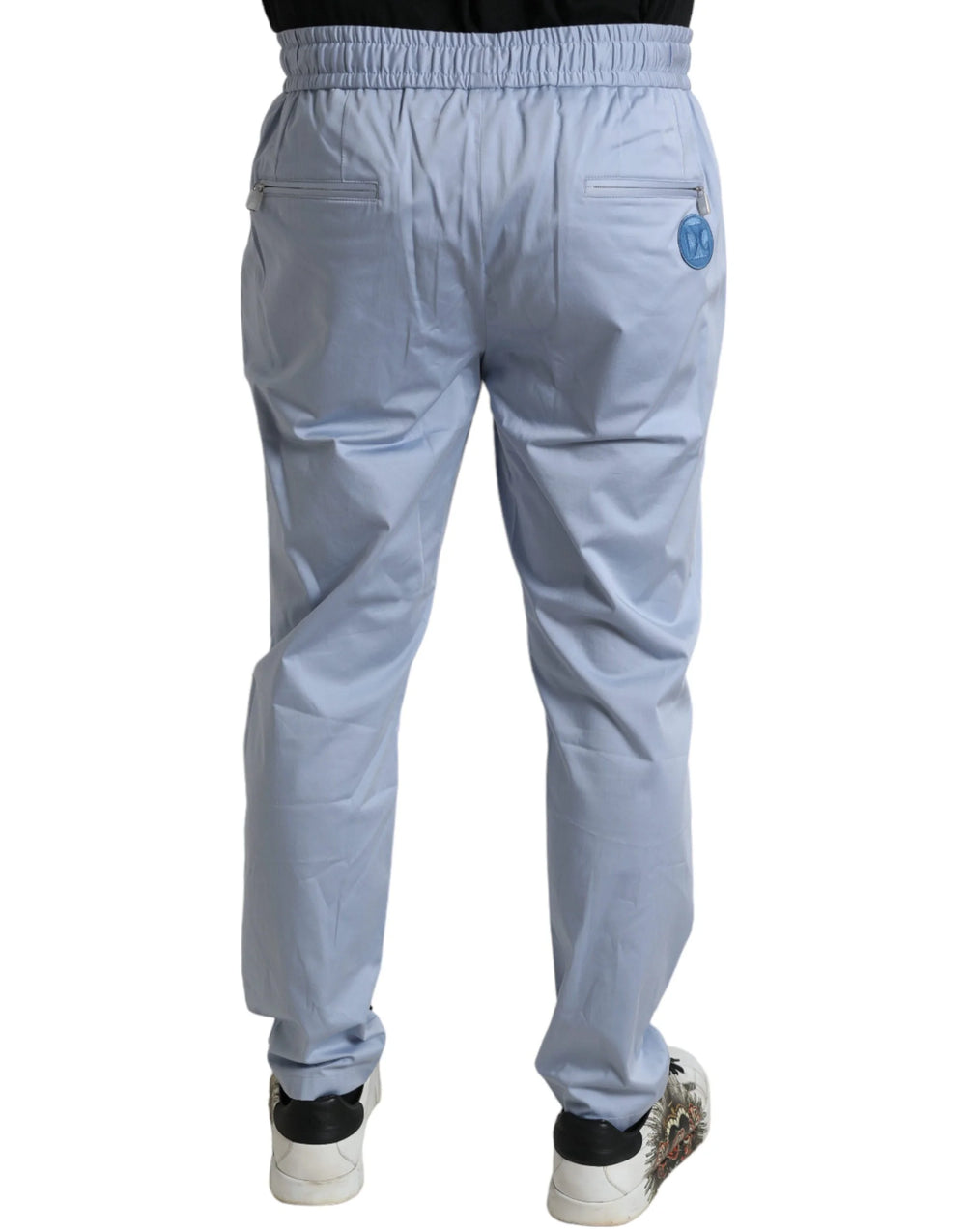 Dolce & Gabbana Light Blue Cotton Stretch Jogger Pants - IT52 | L