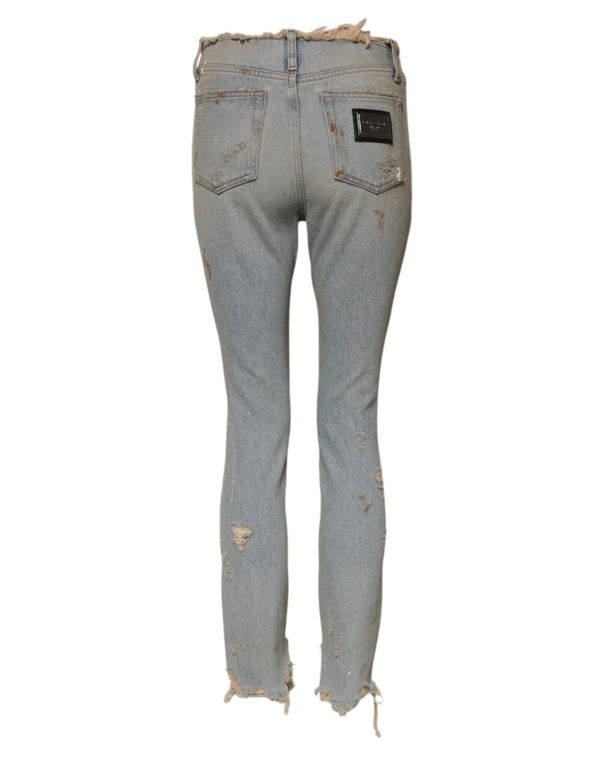Dolce & Gabbana Light Blue High Waist Skinny Denim Jeans - IT40|S - Jeans